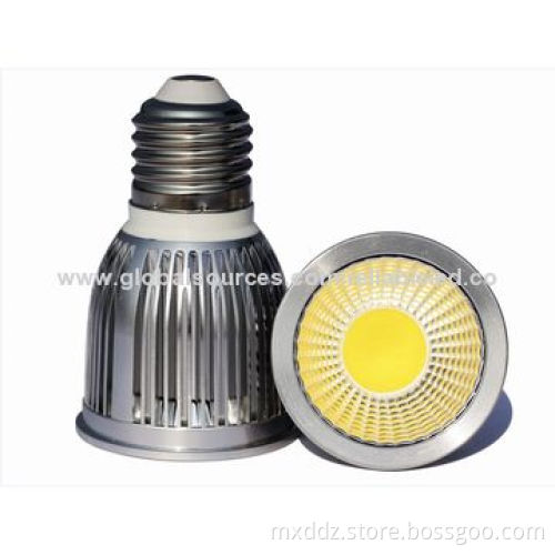 5W COB MR16/GU10/E27 Epistar Chip Warm Cool White 550-600lm High-power LED Spotlights, CE Mark